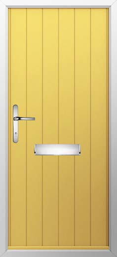 Ancona Solid Solidor Composite Door in Buttercup Yellow