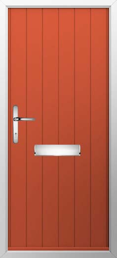 Ancona Solid Solidor Composite Door in Copper Flame
