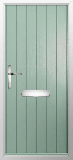 Ancona Solid Solidor Composite Door in Chartwell Green