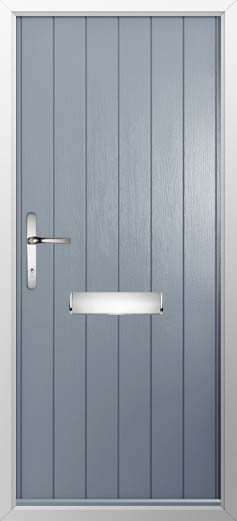 Ancona Solid Solidor Composite Door in French Grey