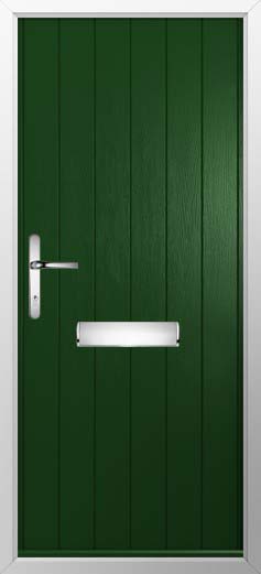 Ancona Solid Solidor Composite Door in Green