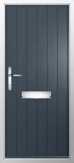 Ancona Solid Solidor Composite Door in Anthracite Grey
