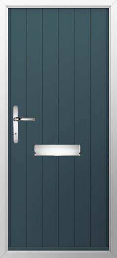 Ancona Solid Solidor Composite Door in Midnight Grey