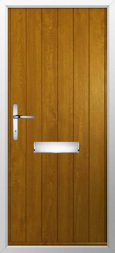 Ancona Solid Solidor Composite Door in Oak