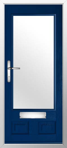 Alnwick Glazed Solidor Composite Door in Blue