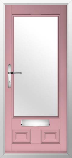 Alnwick Glazed Solidor Composite Door in Champagne Blush