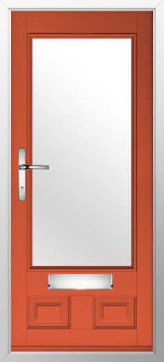 Alnwick Glazed Solidor Composite Door in Copper Flame