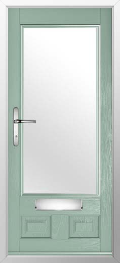 Alnwick Glazed Solidor Composite Door in Chartwell Green