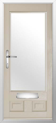 Alnwick Glazed Solidor Composite Door in Cream