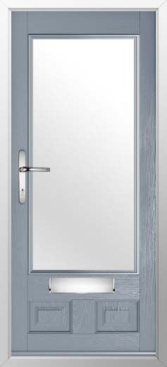 Alnwick Glazed Solidor Composite Door in French Grey
