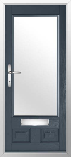 Alnwick Glazed Solidor Composite Door in Anthracite Grey