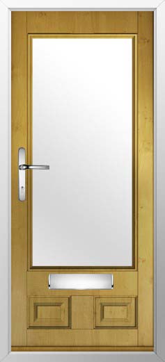 Alnwick Glazed Solidor Composite Door in Irish Oak
