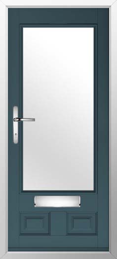 Alnwick Glazed Solidor Composite Door in Midnight Grey