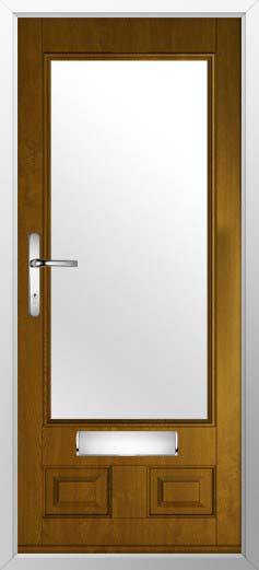Alnwick Glazed Solidor Composite Door in Oak