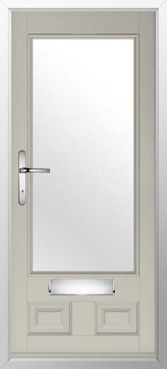 Alnwick Glazed Solidor Composite Door in Pebble Grey