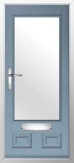 Alnwick Glazed Solidor Composite Door in Twilight Grey