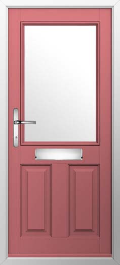 Beeston 1 Glazed Solidor Composite Door in Antique Rose