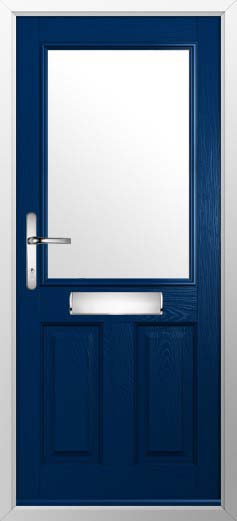 Beeston 1 Glazed Solidor Composite Door in Blue