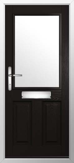 Beeston 1 Glazed Solidor Composite Door in Black