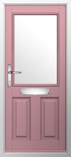 Beeston 1 Glazed Solidor Composite Door in Champagne Blush