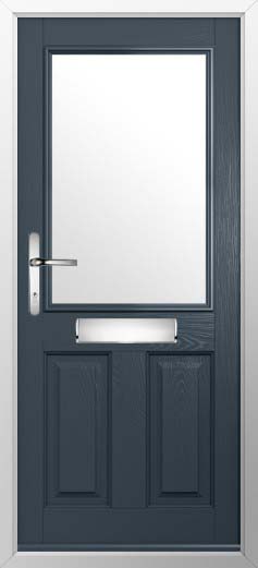 Beeston 1 Glazed Solidor Composite Door in Anthracite Grey