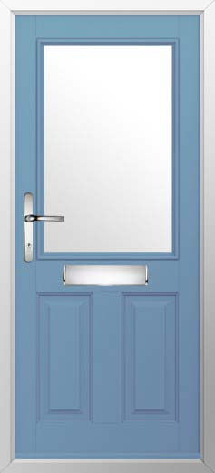 Beeston 1 Glazed Solidor Composite Door in Pottery Blue