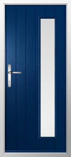 Brescia Glazed Solidor Composite Door in Blue