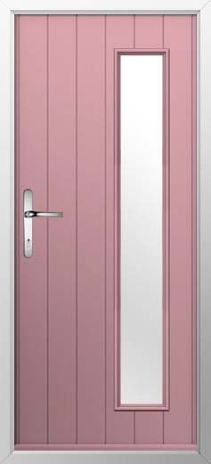 Brescia Glazed Solidor Composite Door in Champagne Blush