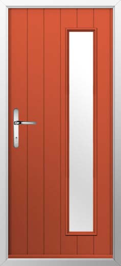 Brescia Glazed Solidor Composite Door in Copper Flame
