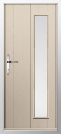 Brescia Glazed Solidor Composite Door in Cream