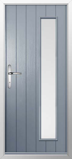 Brescia Glazed Solidor Composite Door in French Grey