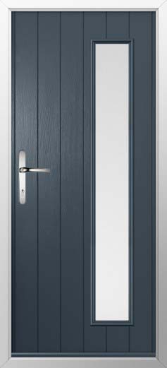 Brescia Glazed Solidor Composite Door in Anthracite Grey