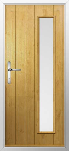 Brescia Glazed Solidor Composite Door in Irish Oak