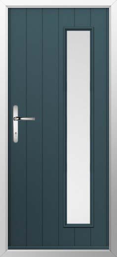 Brescia Glazed Solidor Composite Door in Midnight Grey