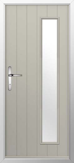 Brescia Glazed Solidor Composite Door in Pebble Grey