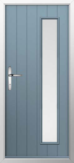 Brescia Glazed Solidor Composite Door in Twilight Grey