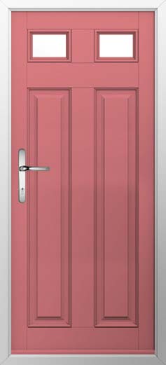 Berkley 2 Glazed Solidor Composite Door in Antique Rose