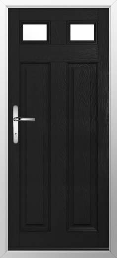 Berkley 2 Glazed Solidor Composite Door in Black
