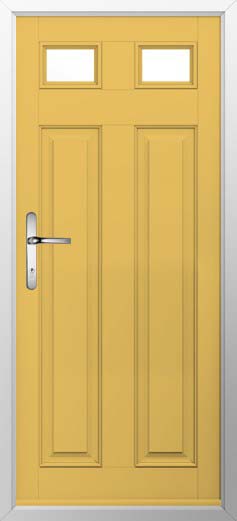 Berkley 2 Glazed Solidor Composite Door in Buttercup Yellow