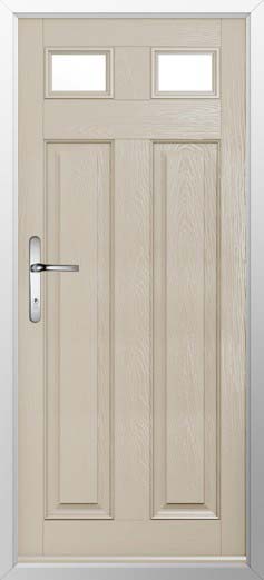 Berkley 2 Glazed Solidor Composite Door in Cream