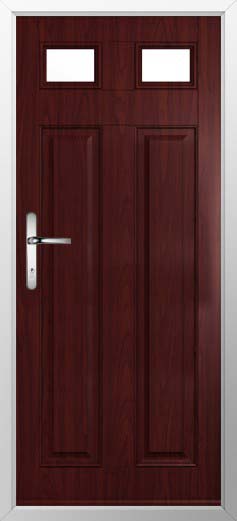 Berkley 2 Glazed Solidor Composite Door in Rosewood