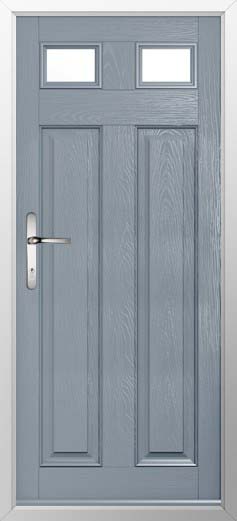Berkley 2 Glazed Solidor Composite Door in French Grey