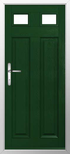 Berkley 2 Glazed Solidor Composite Door in Green
