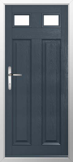 Berkley 2 Glazed Solidor Composite Door in Anthracite Grey