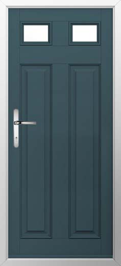 Berkley 2 Glazed Solidor Composite Door in Midnight Grey