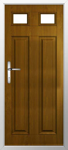 Berkley 2 Glazed Solidor Composite Door in Oak