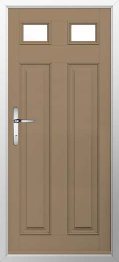 Berkley 2 Glazed Solidor Composite Door in Truffle Brown