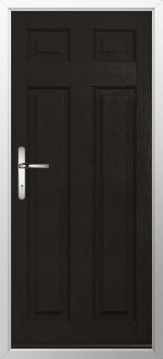 Berkley Solid Solidor Composite Door in Black Brown
