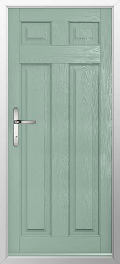 Berkley Solid Solidor Composite Door in Chartwell Green