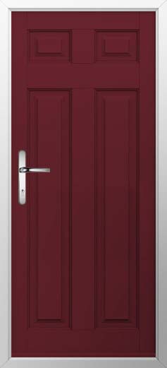 Berkley Solid Solidor Composite Door in Deep Merlot